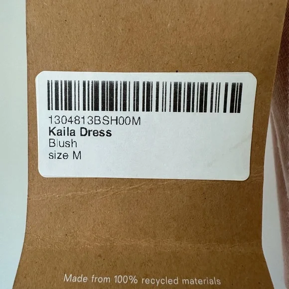 NWT Reformation Kaila Wrap Waist Tie dress in Blush - size M - Picture 3 of 10